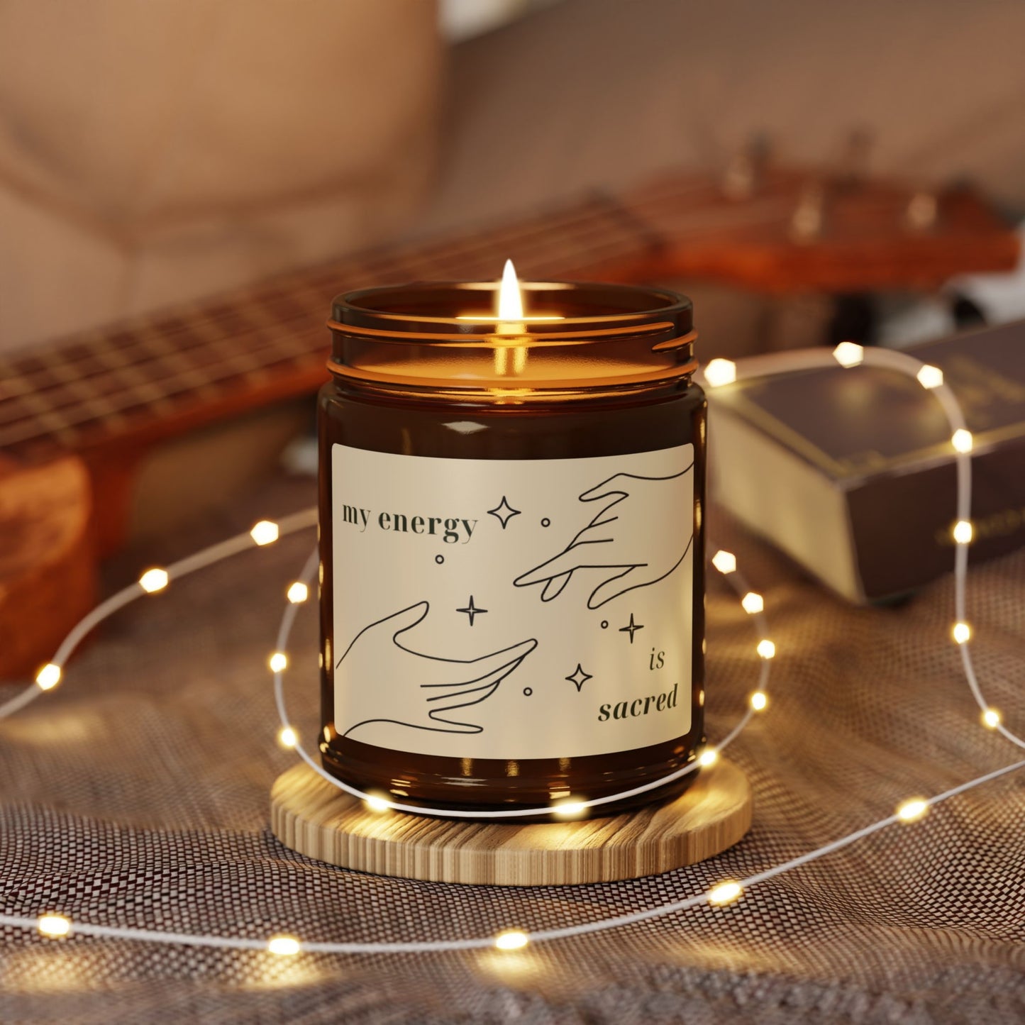 "My Energy Is Sacred" Soy Candle