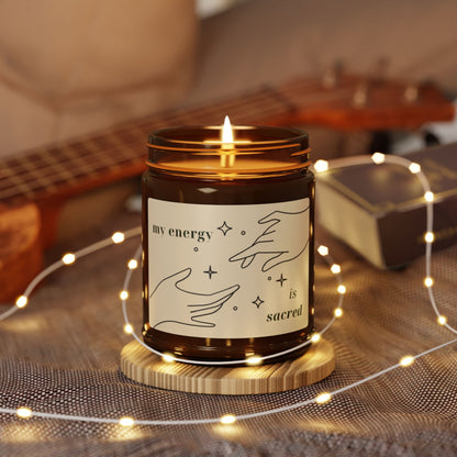 "My Energy Is Sacred" Soy Candle