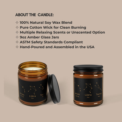 Custom Sun Moon & Rising Candle