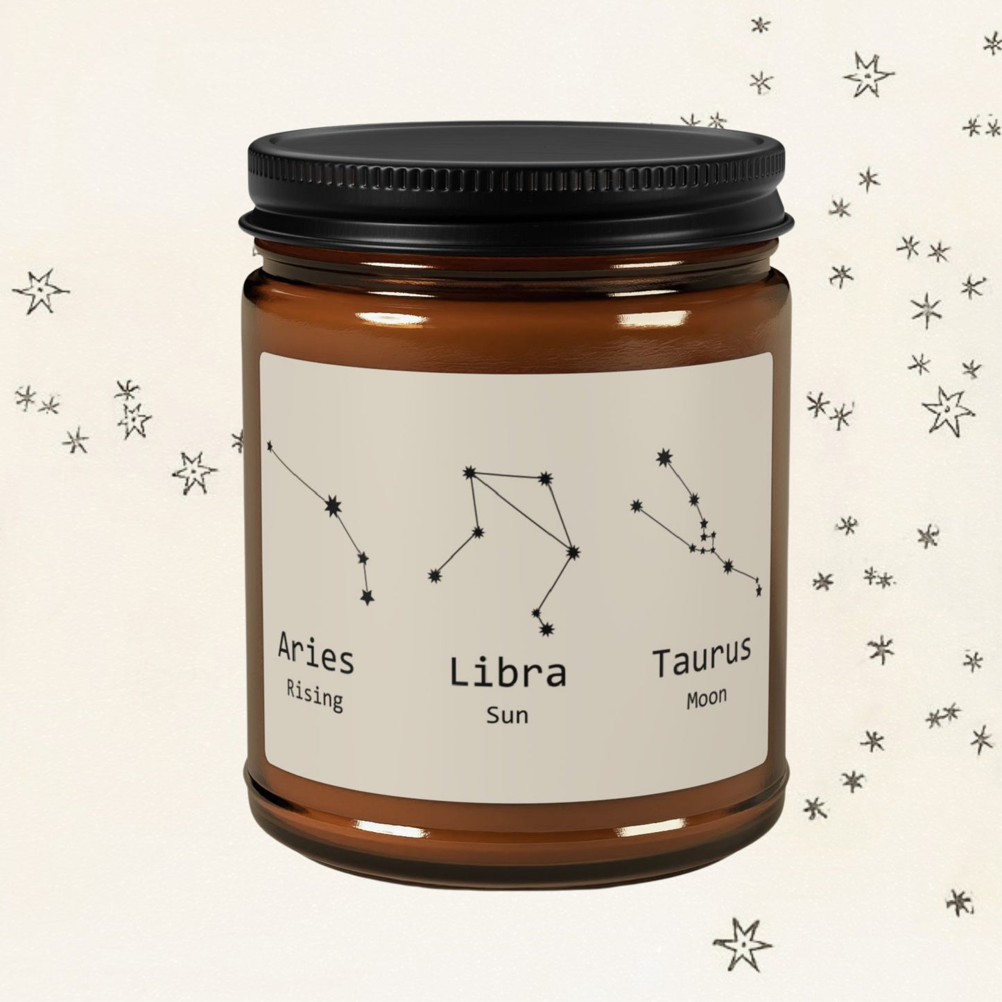 Custom Sun Moon & Rising Candle