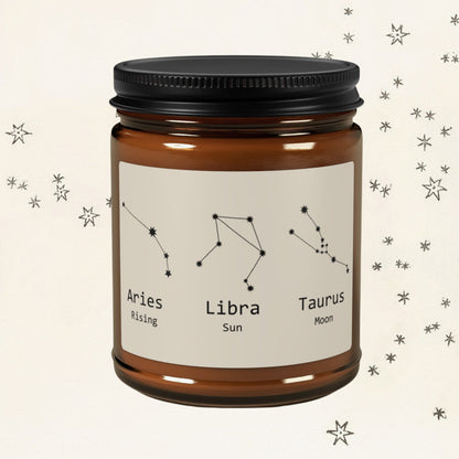 Custom Sun Moon & Rising Candle