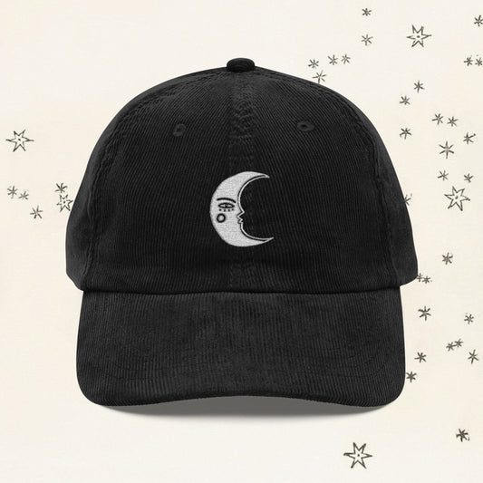 Vintage Corduroy Moon Cap
