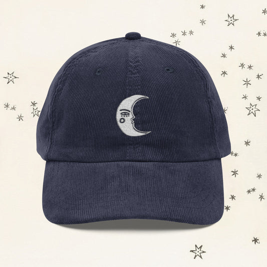 Vintage Corduroy Moon Cap