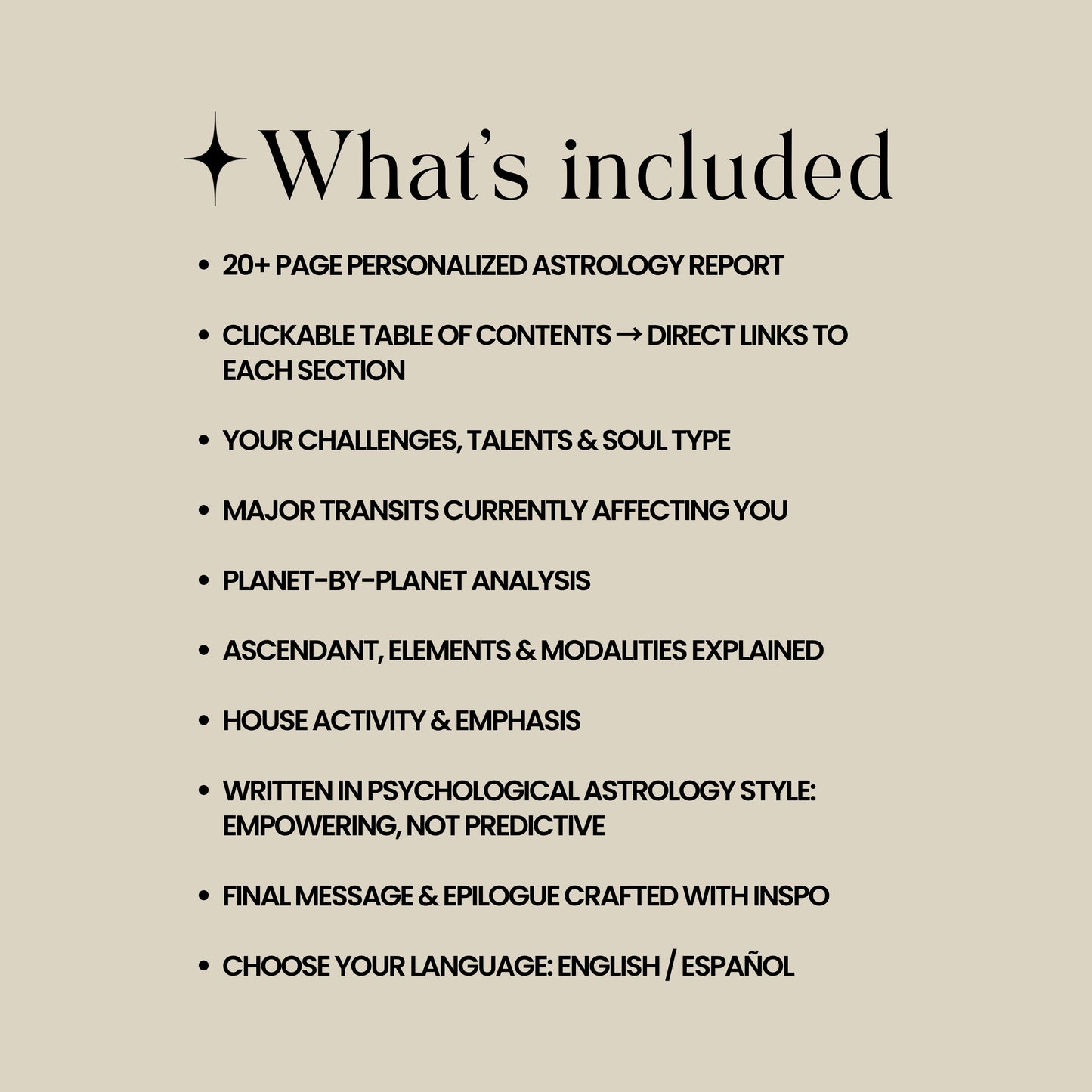 Personalized Natal Chart Analysis
