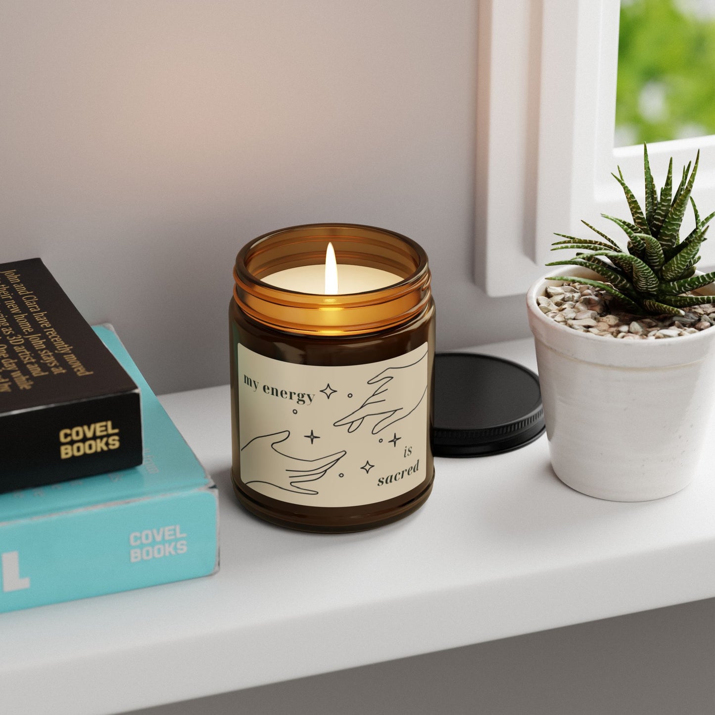 "My Energy Is Sacred" Soy Candle